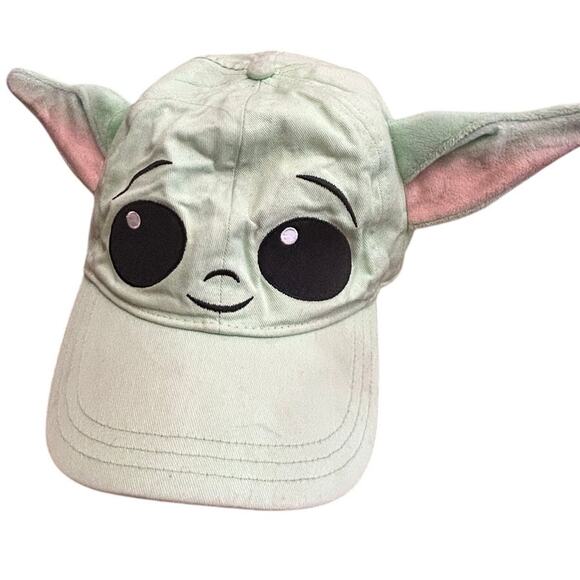 Walt Disney World Star Wars Grogu Mandalorian Baseball Cap with Ears - Picture 1 of 3